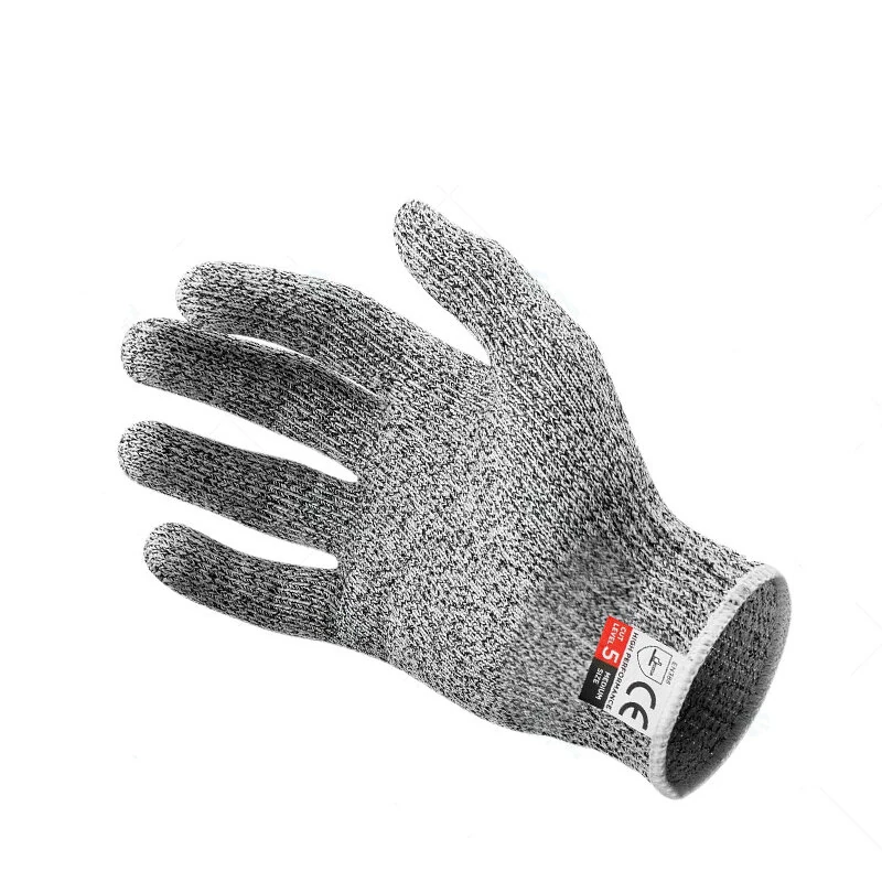 (image for) IPRee Level 5 Cut Proof Stab Resistant Wire Metal Glove Kitchen Fishing Cuts Gloves for Oyster Shucking Fish Gardening Safety Gloves